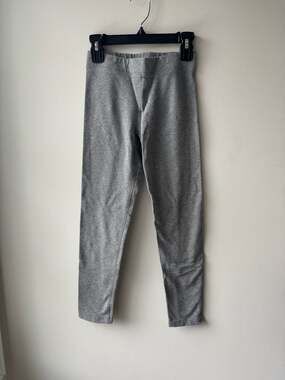 Primary Kids Cotton Spandex Leggings in Heather Gray Size 8